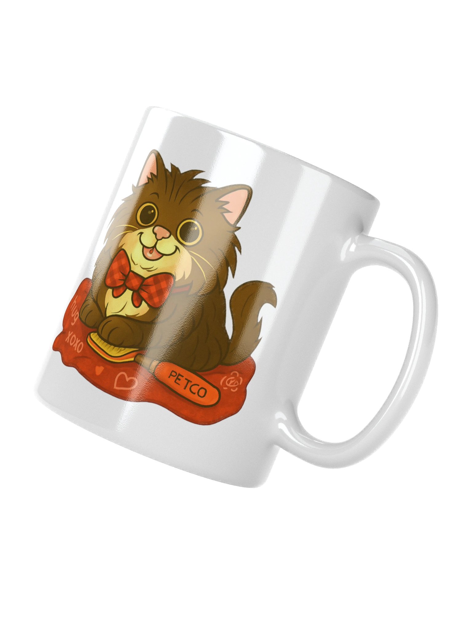 Mali the Axe Cat White Glossy Mug product image (3)