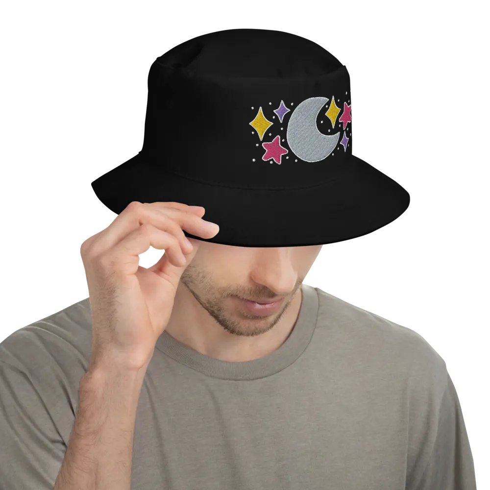 Celestial Bucket Hat with Puff Embroidery product image (6)