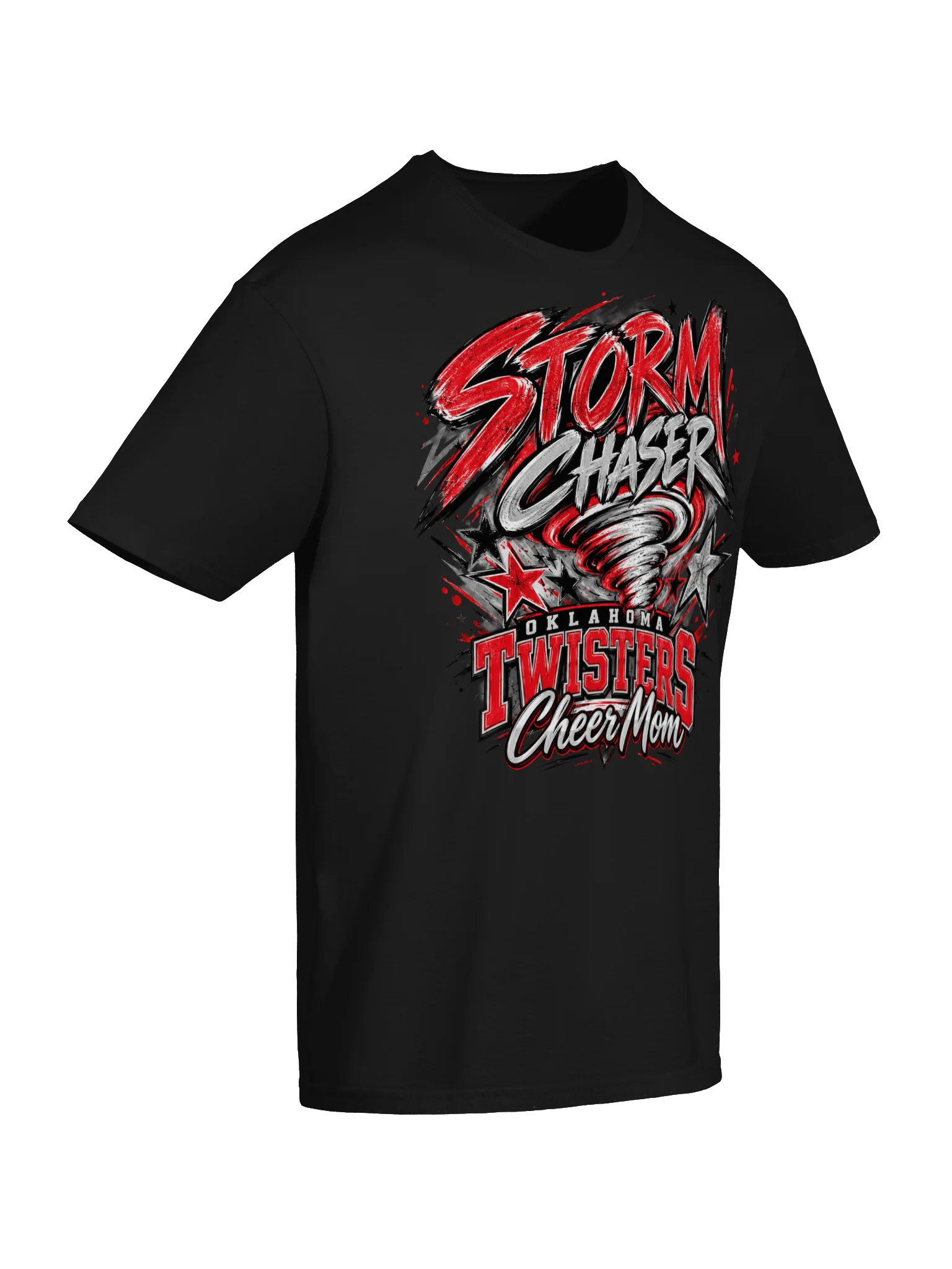 Oklahoma Twisters Storm Chaser Cheer Mom T-Shirt product image (11)