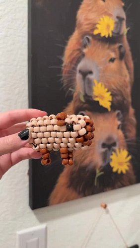 Kandi Capybara!! #kandi #capybara #plur #rave #beads