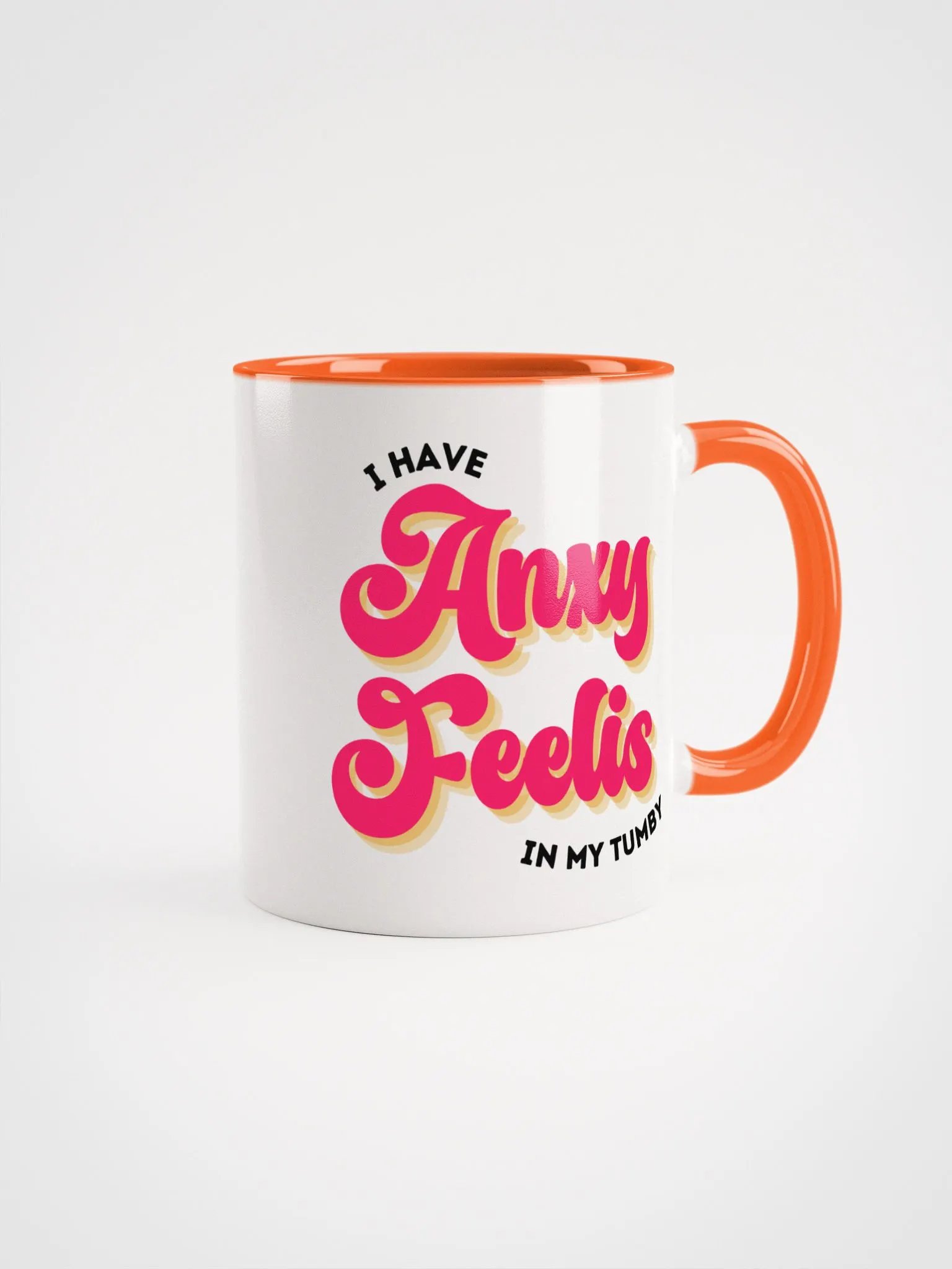 FAF Anxy Feelis Ceramic Mug (Color Inside) product image (3)