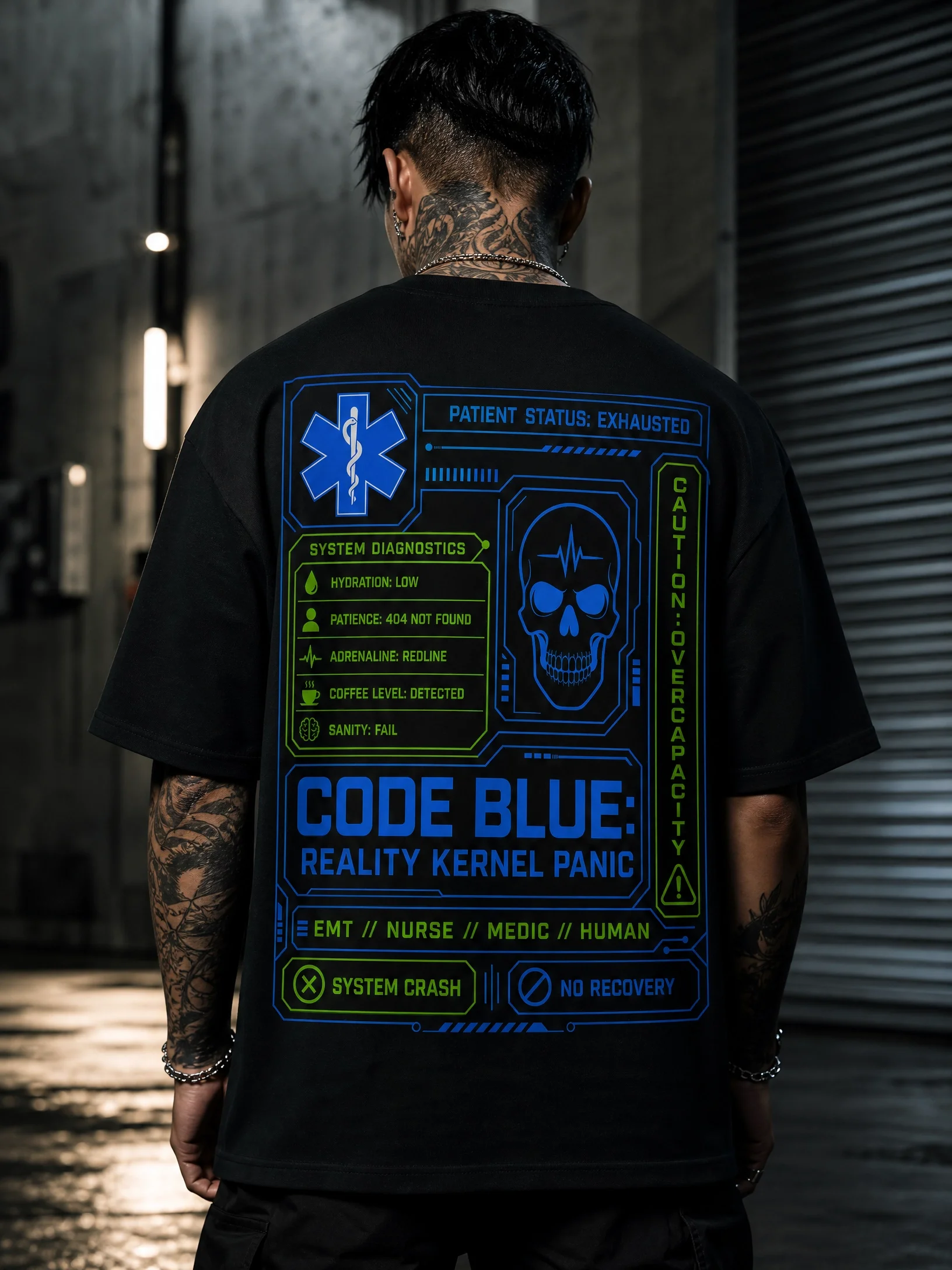 CODE BLUE: REALITY KERNEL PANIC™ Tee product image (3)