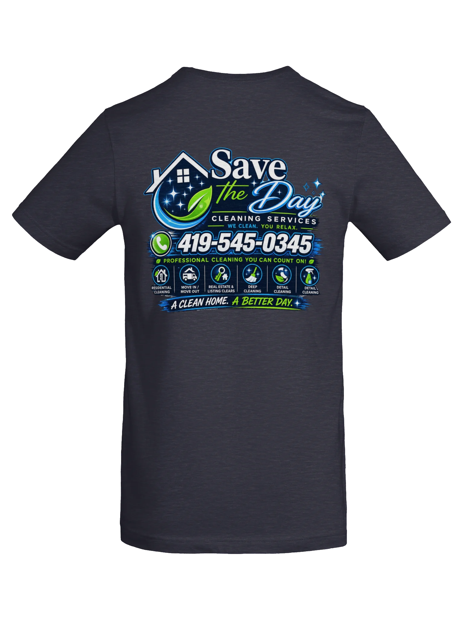 Save the Day Cleaning Services Tee product image (36)