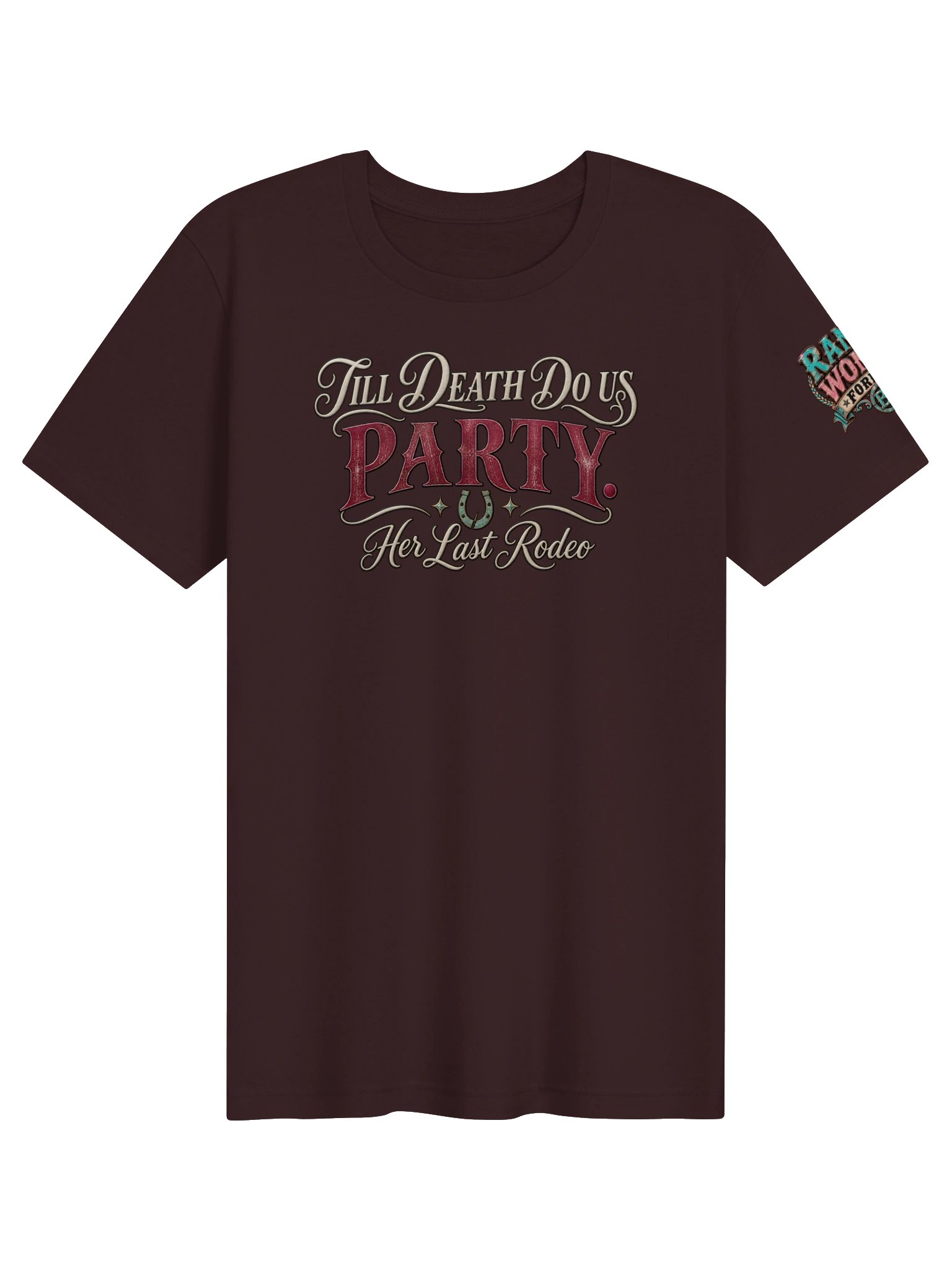 Her Last Rodeo Bride Shirt — Till Death Do Us Party™ Western Bachelorette Tee | Broken Marriage™ product image (2)