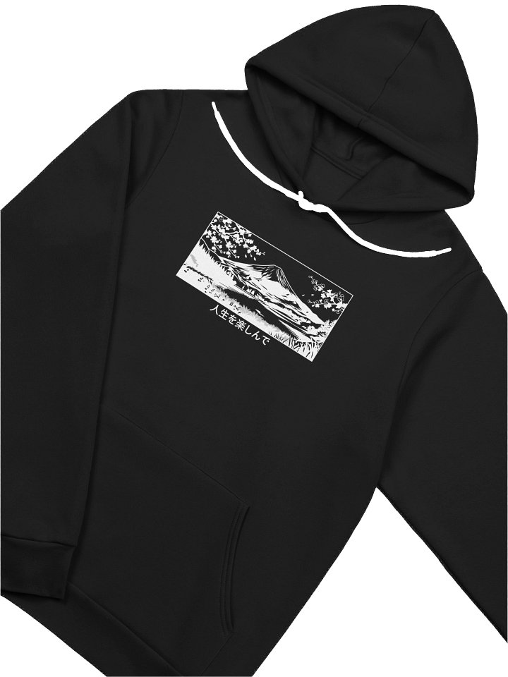 𝓝𝓲𝓰𝓱𝓽𝓓𝓻𝓮𝓪𝓶 ✕ Fuji 富士山 "Stencil White" HOODIE - Standard product image (1)