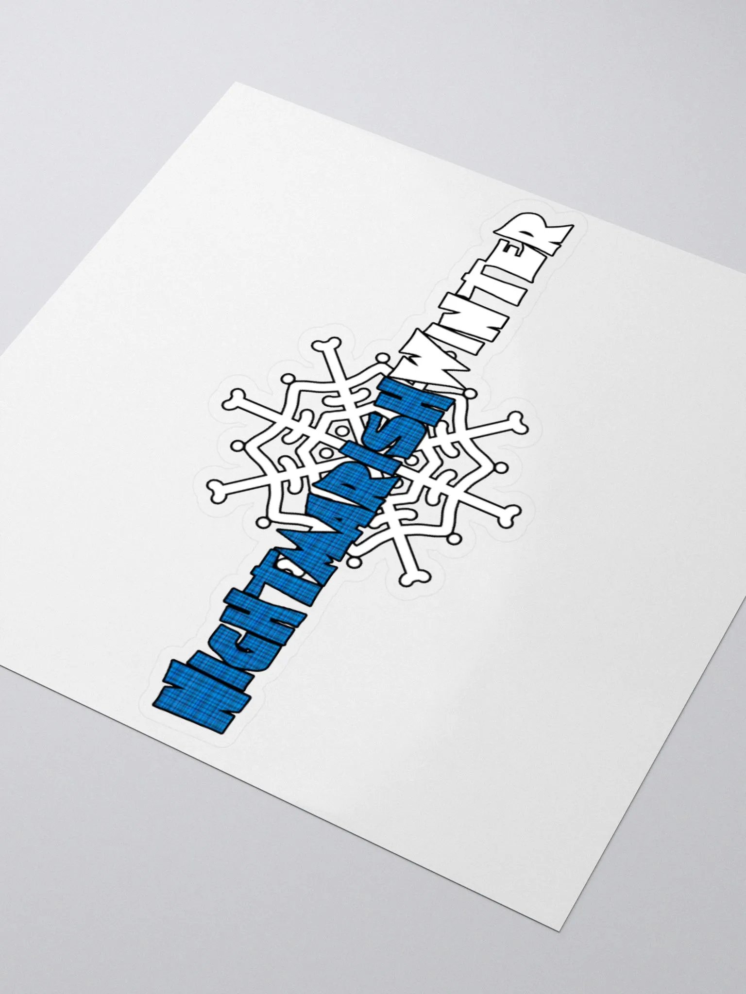 Plaid Snowflake Logo Sticker product image (7)