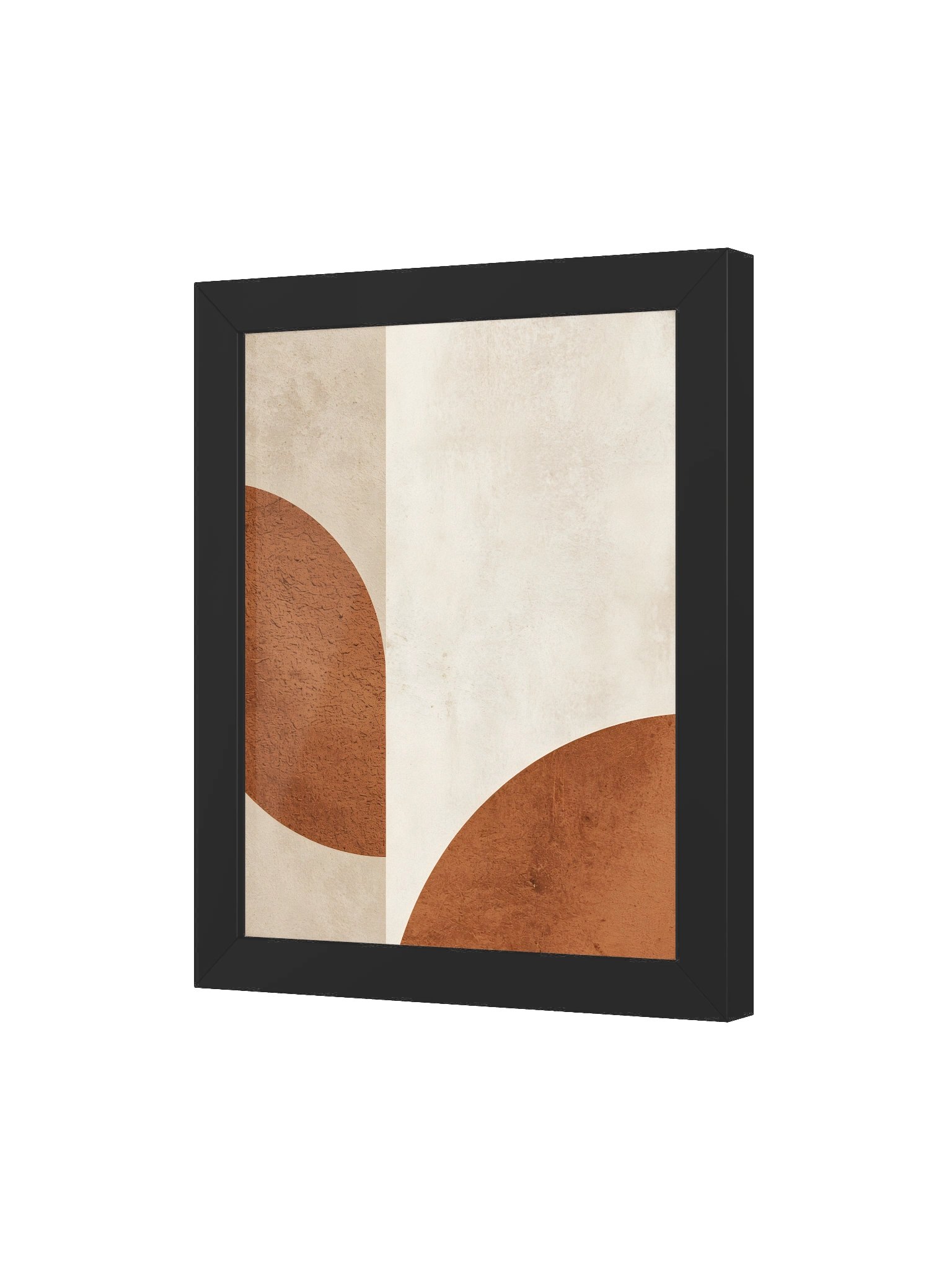 Organic modern abstract wall art, warm beige and cream palette, minimalist geometric composition, sophisticated aesthetic, calming luxury design #2 product image (3)