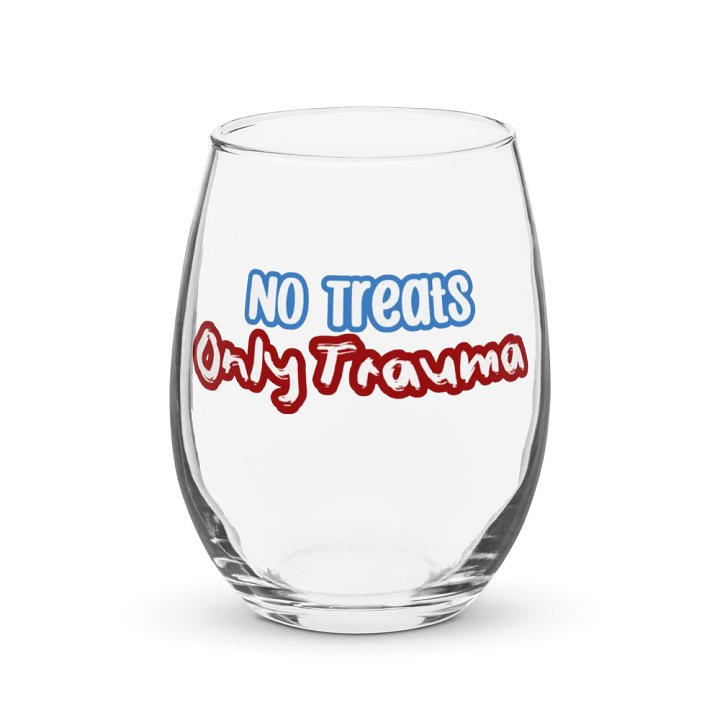No Treats Wine Glass product image (1)