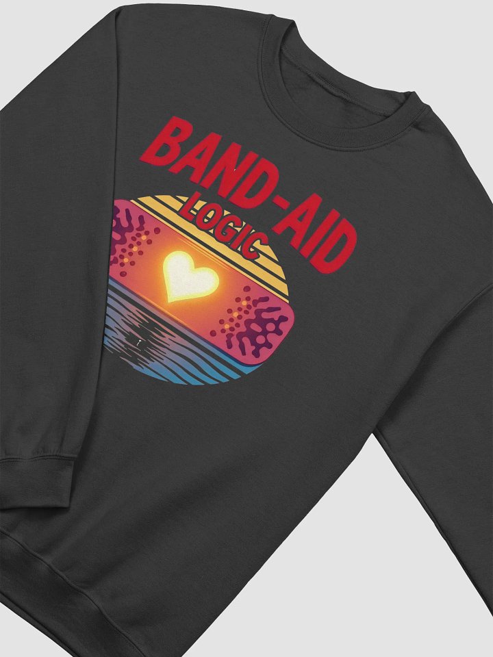 Heartfelt Logic Band-Aid Crewneck sweatshirt product image (16)