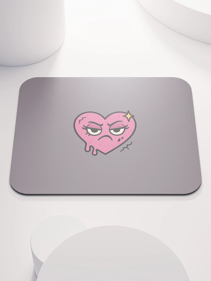 Grumpy Heart Mouse Pad product image (1)