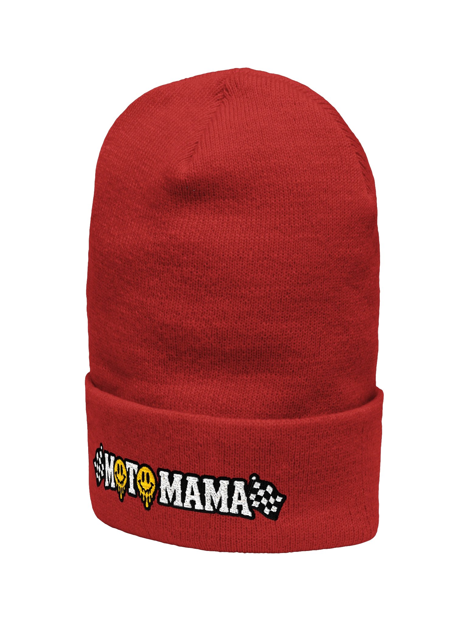 Red Smiley Moto Mama Beanie product image (2)