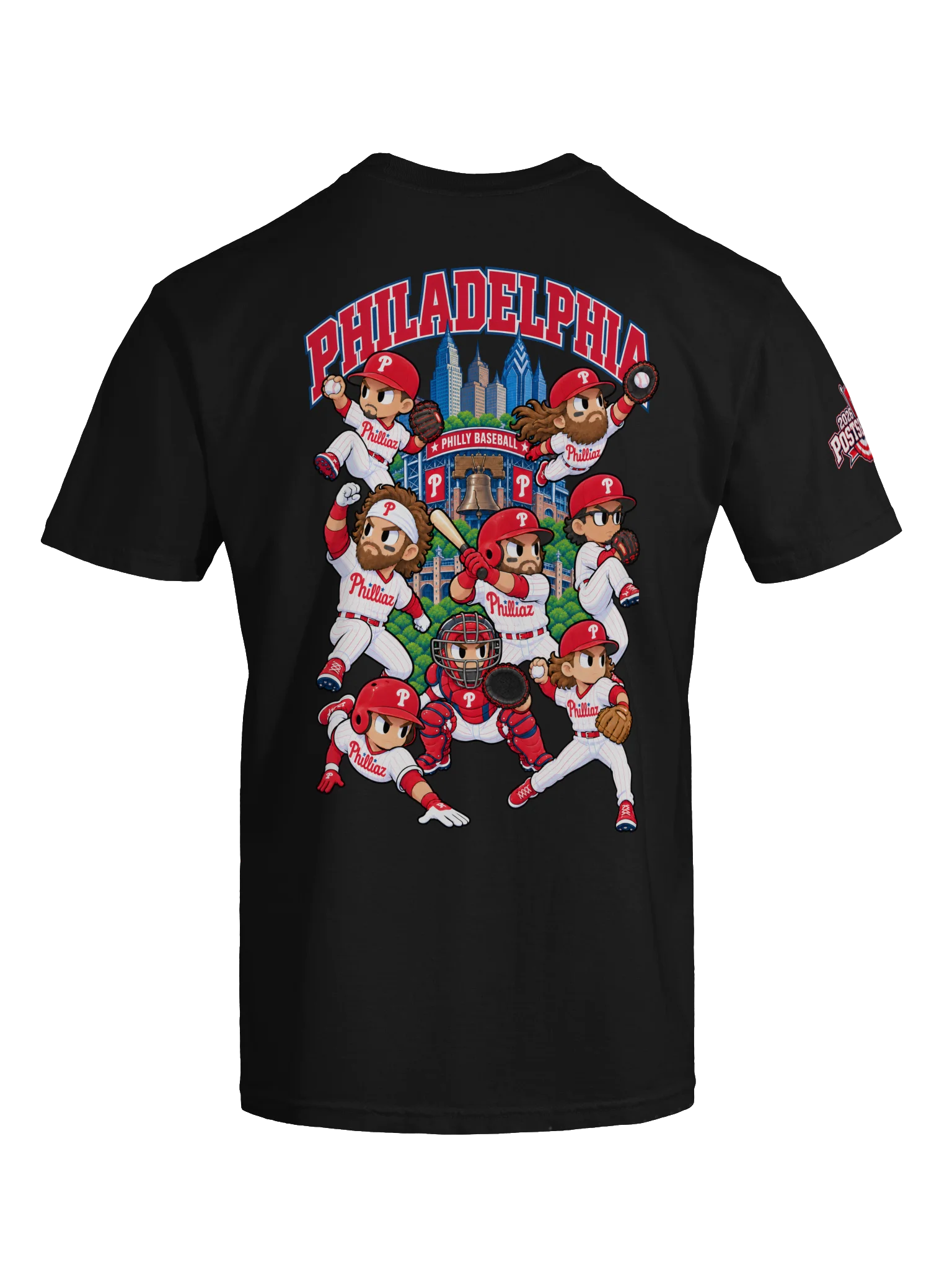 Philadelphia Baseball 2026 "Postseason" Animated Player Back Print T-Shirt product image (11)