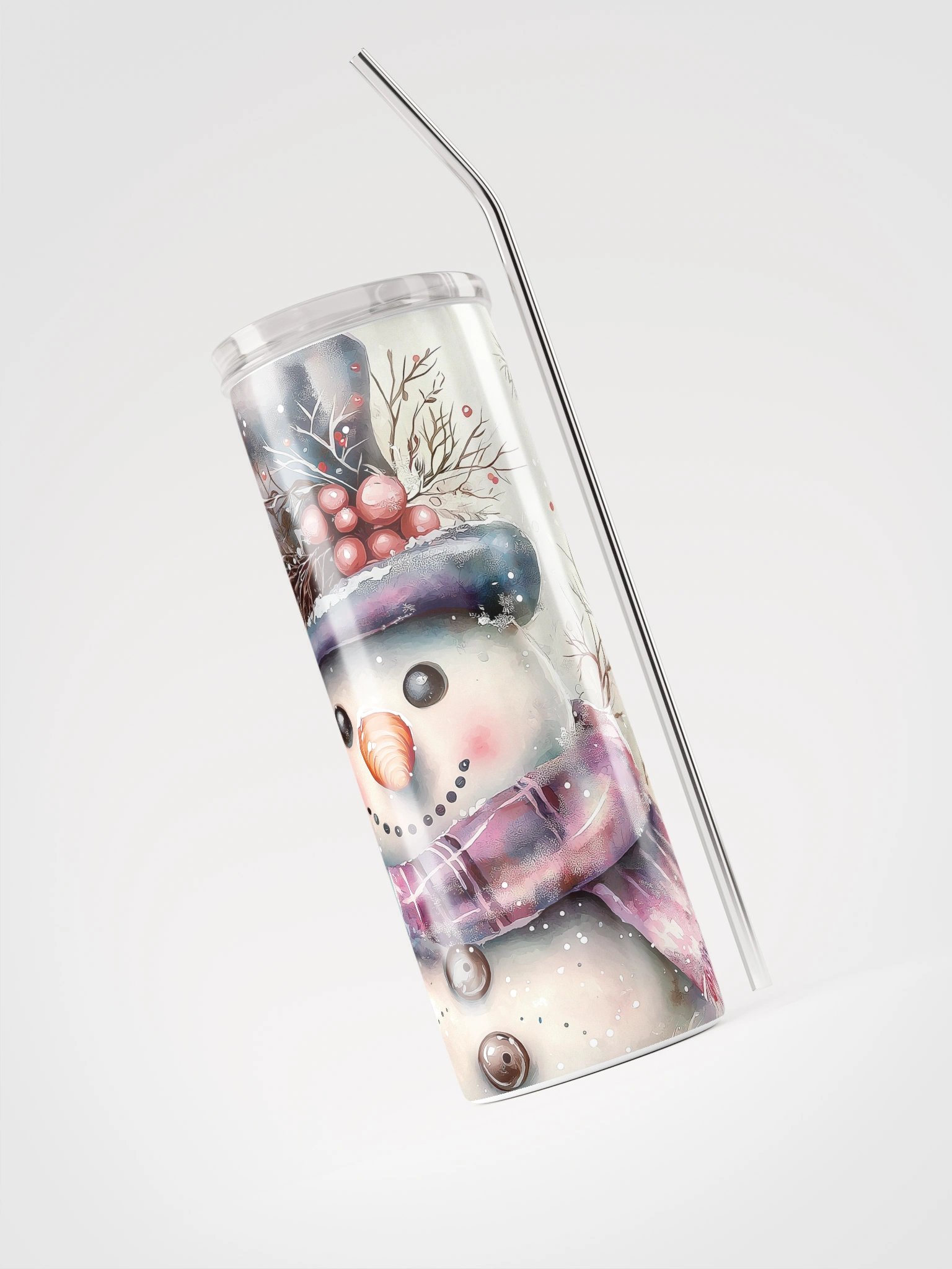 Jolly Snowman Stainless Steel Tumbler product image (3)