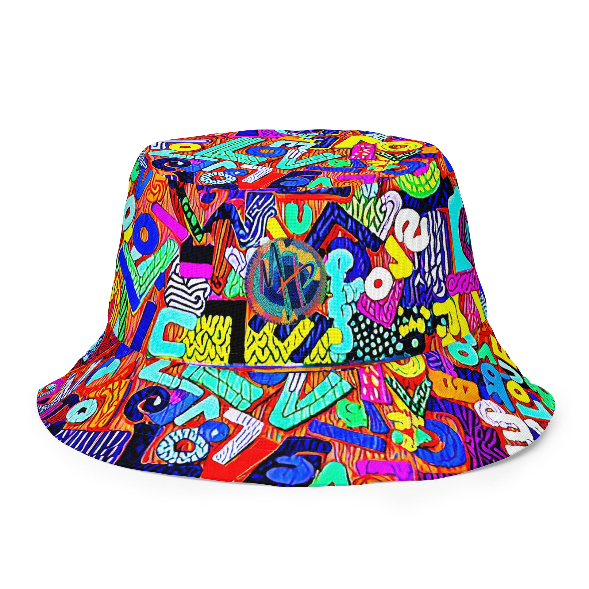 Neon Love Reversible Bucket Hat product image (1)
