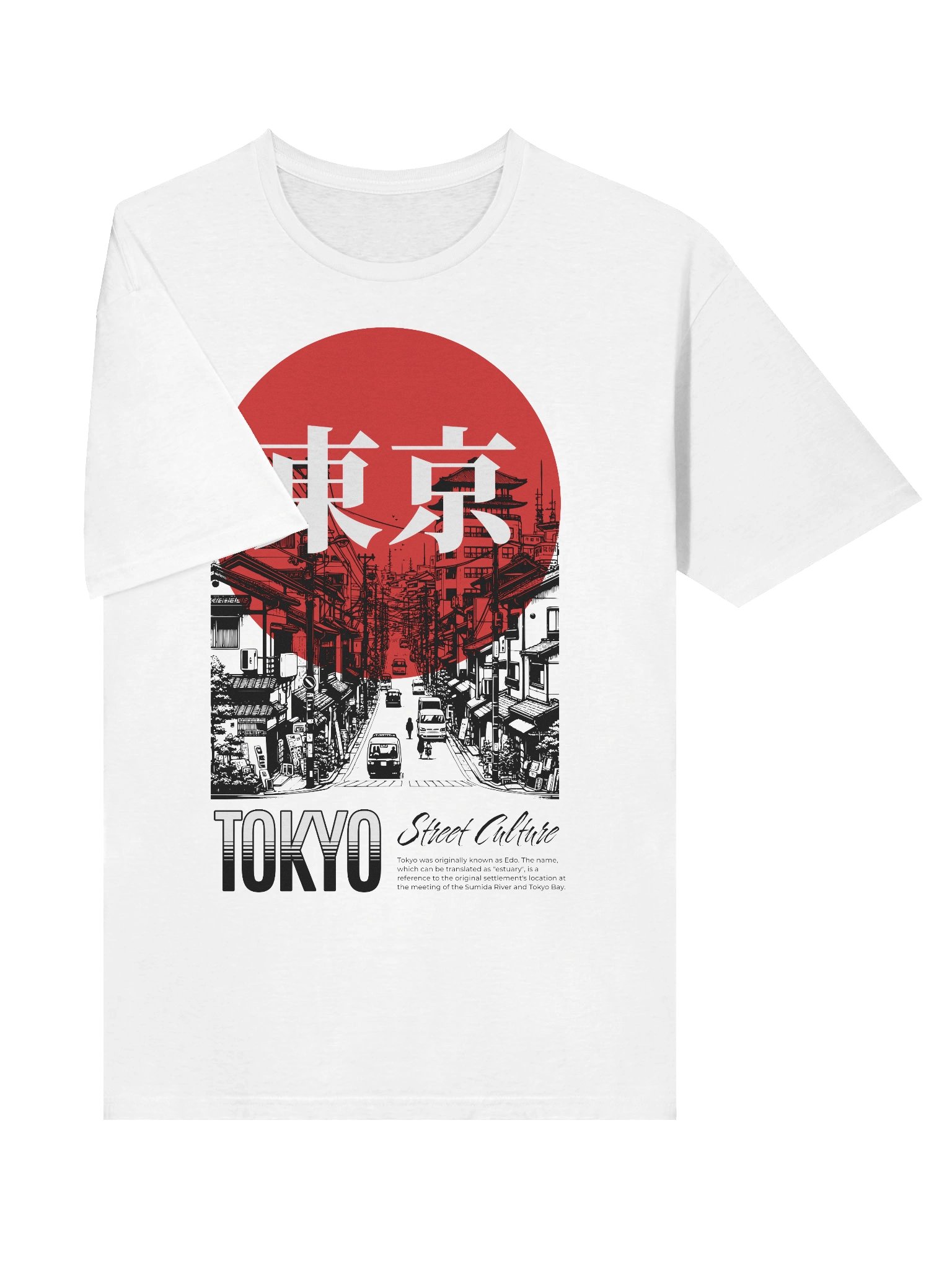 Tokyo Street Culture Red Sun T-Shirt - Gildan Softstyle product image (3)