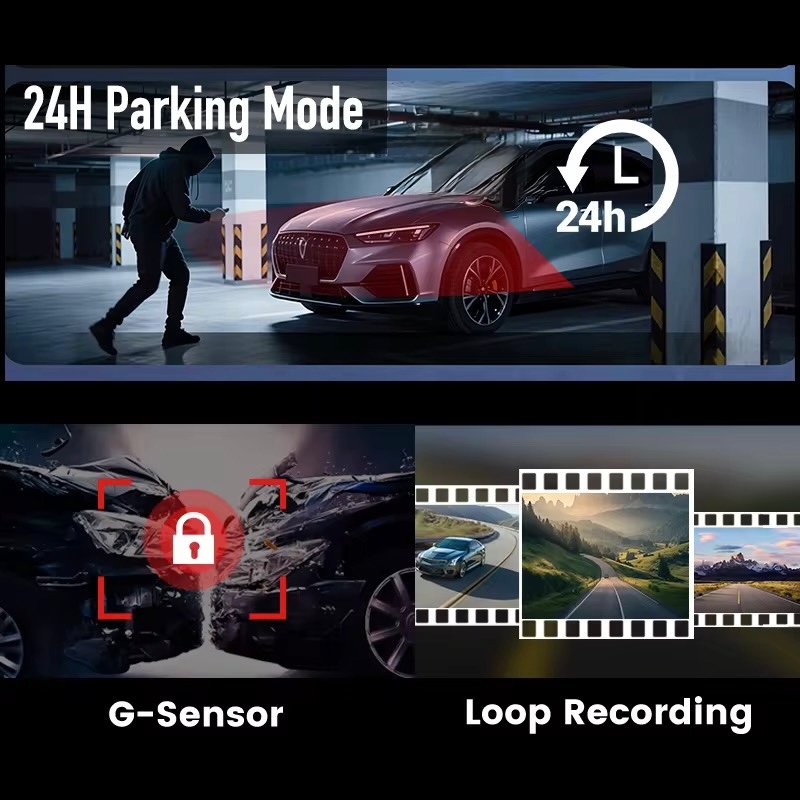 SRS ABSOLUTE 3 Channel 2.6K 4G Dash Cam GPS Live Video IR Night Vision STARVIS2 ADAS BSD DMS Parking Monitor Calling Pedestrian TimeLapse WiFi Hotspot Loop Record GSensor 1TB SD SIM Support S52KGen4 product image (9)
