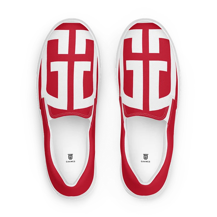 Gaangs Red Slip-On Shoes product image (1)