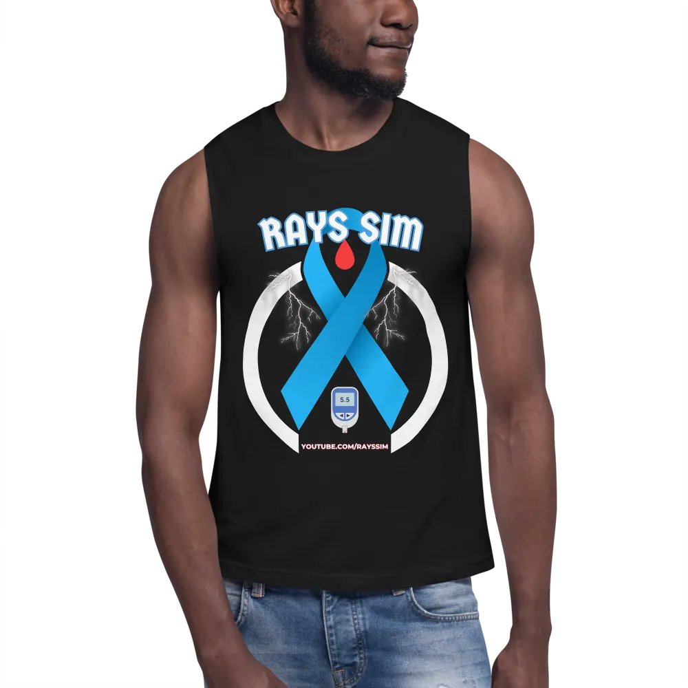 RAYS SIM Awareness Emblem Muscle Tank product image (6)
