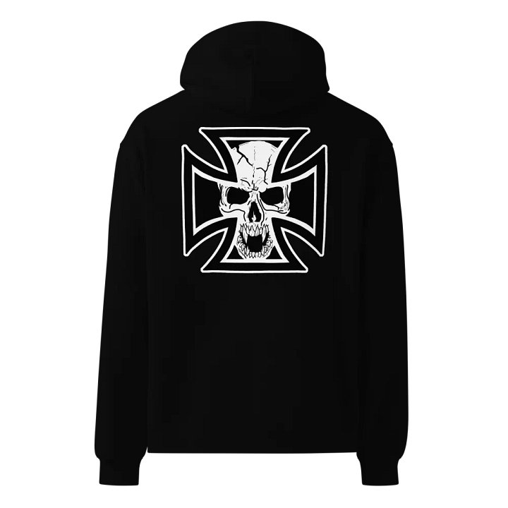 Maltese cross and skull design hoodie product image (2)