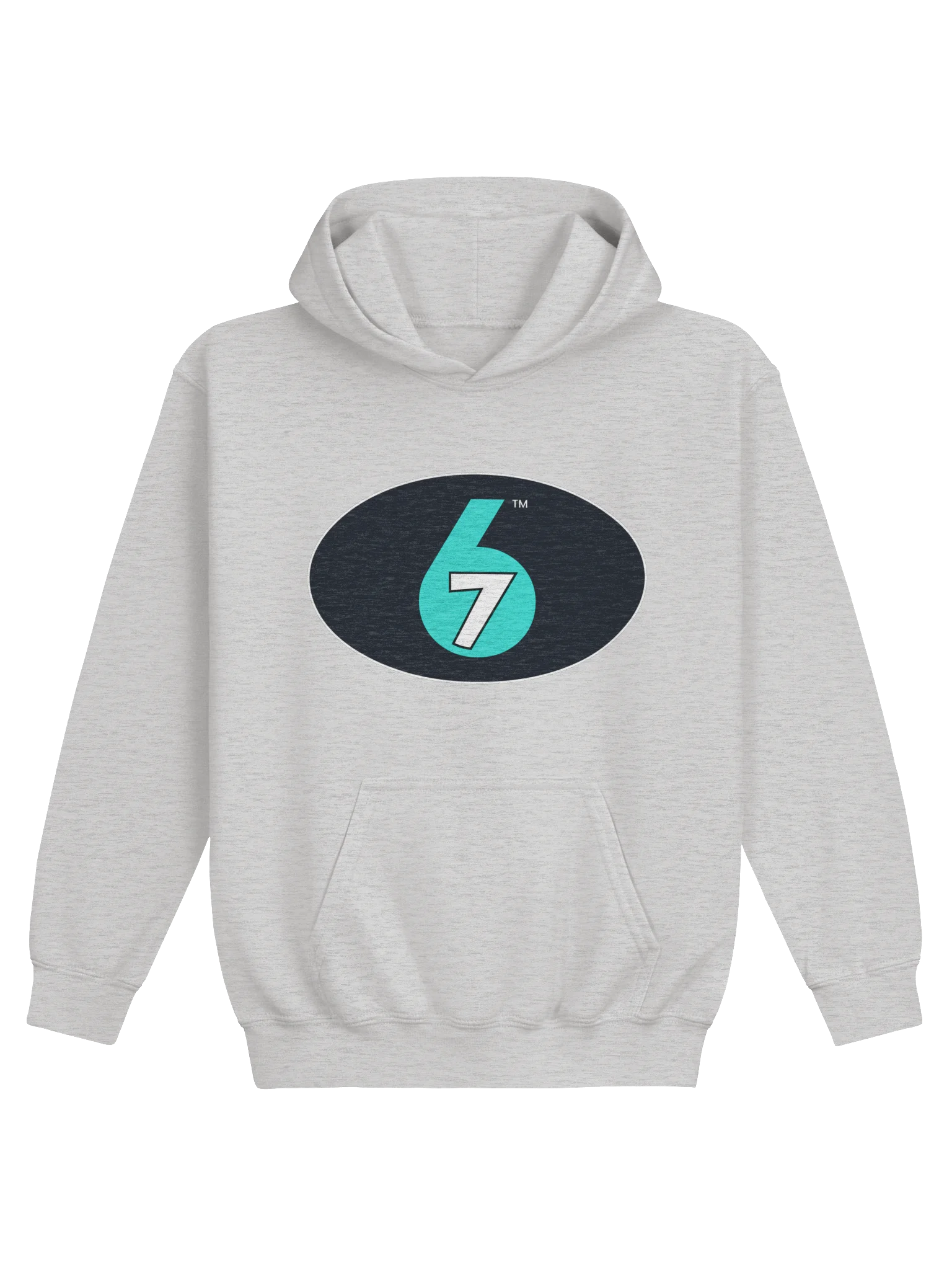 Kids Pull-over Hoodie - Grey, Logo on Front product image (1)