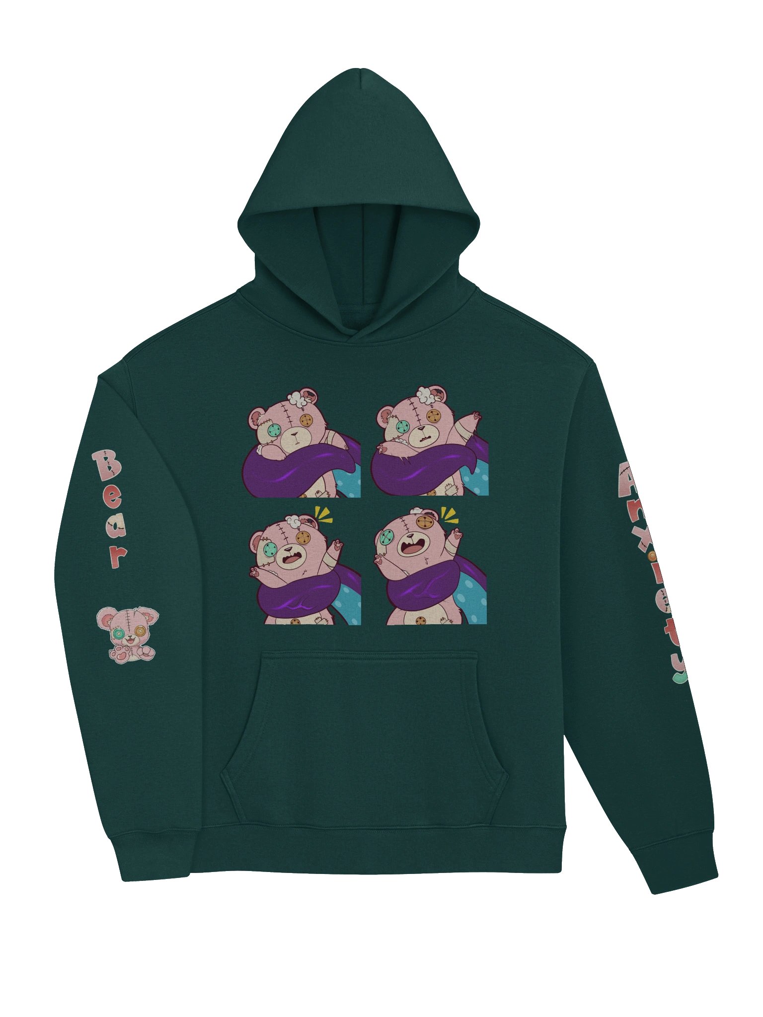 Anxiety Bear Tentacle Love Unisex Hoodie product image (3)