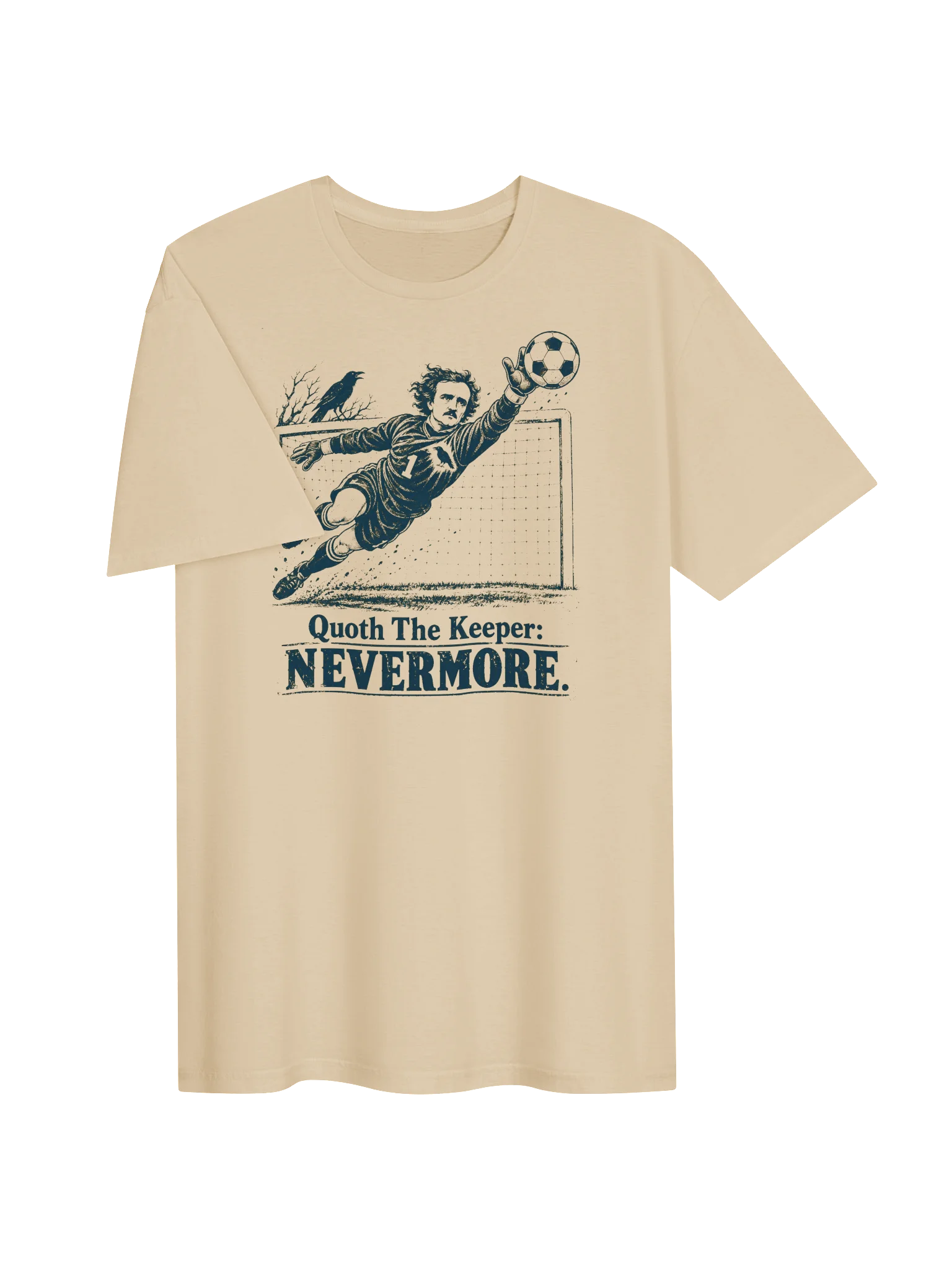 Quoth The Keeper: Nevermore Soccer Tee product image (3)