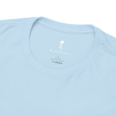 Mo_WithTheFro Cotton T-Shirt With White logo Light Blue product image (3)