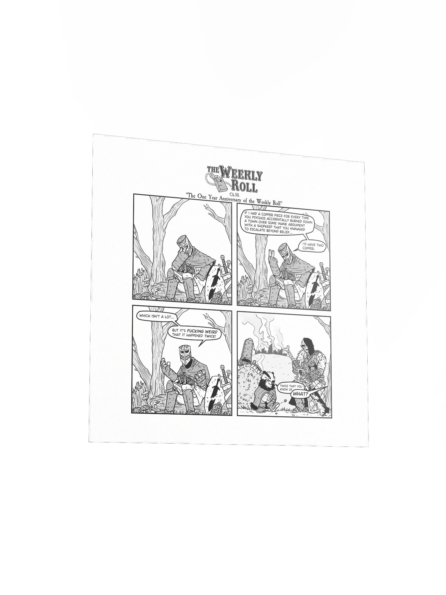 The Weekly Roll Ch. 50. Print Square product image (7)