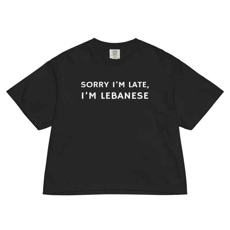 Sorry I'm Lebanese Women's Boxy T-shirt product image (1)