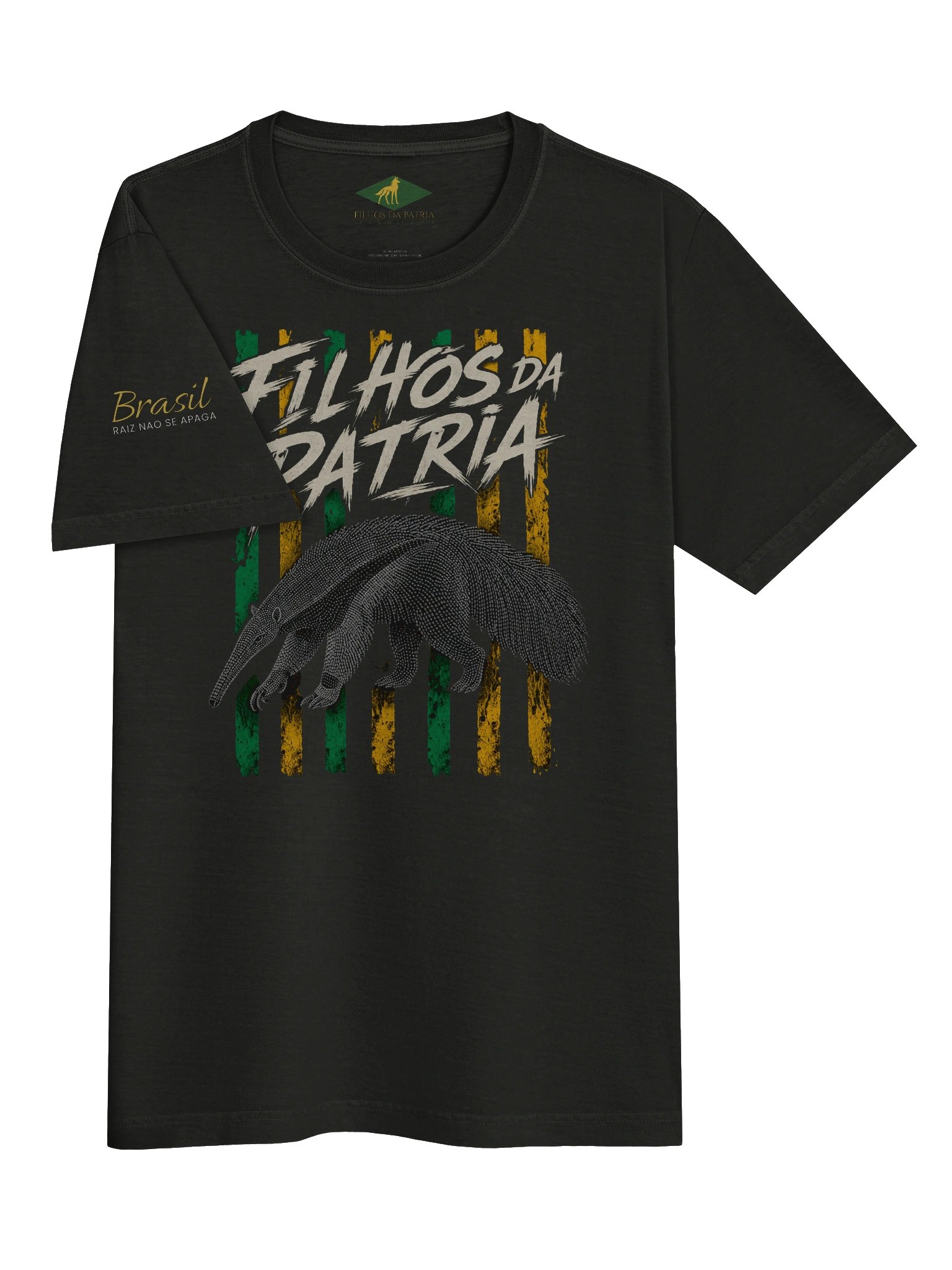 Camiseta Filhos da Patria Oversized Fauna da Patria Tamandua Bandeira product image (4)