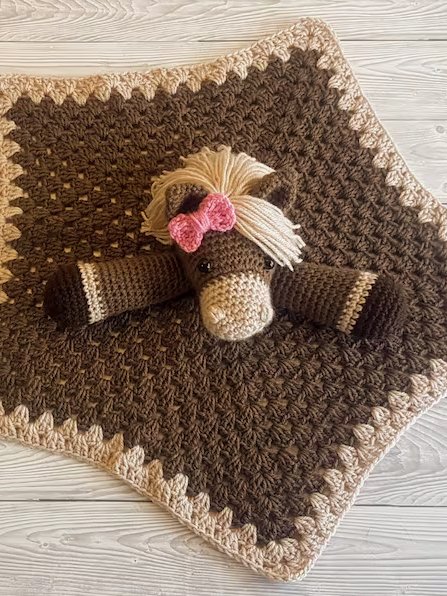 Horse Lovey Crochet Pattern Harry and Harriet Comforter PDF Pattern - Crafting Happiness product image (8)