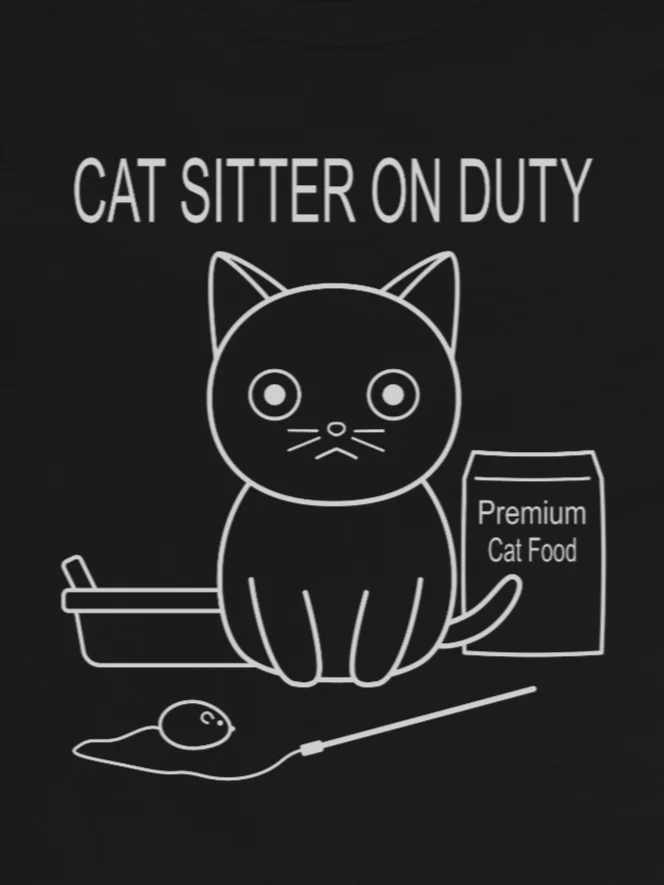 Cat Sitter on Duty - Unisex Youth Sweatshirt product image (1)