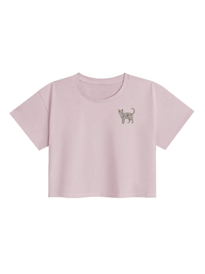 El Dorado Atelier Signature Crop Top (Limited edition) - Floral Cat Design product image (2)