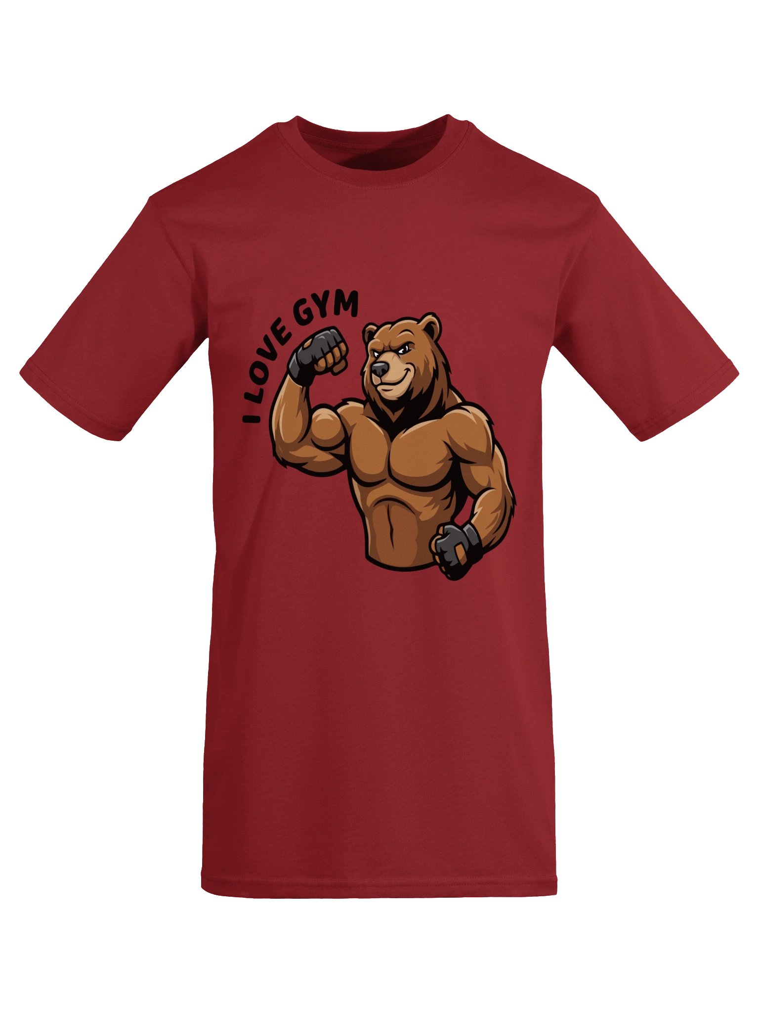 I Love Gym - Funny Bear Bodybuilder T-Shirt product image (4)