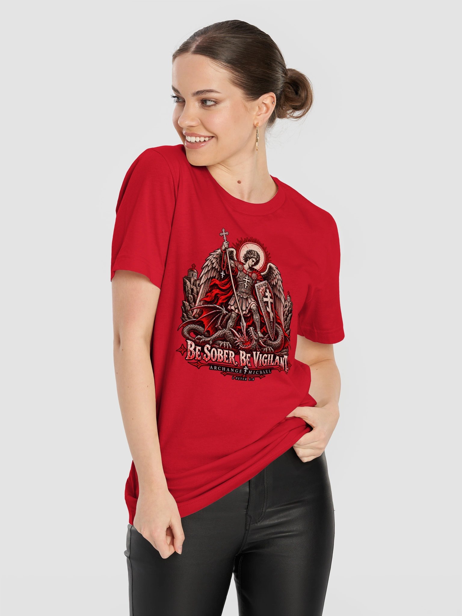 Archangel Michael — Be Sober. Be Vigilant. Tee product image (11)