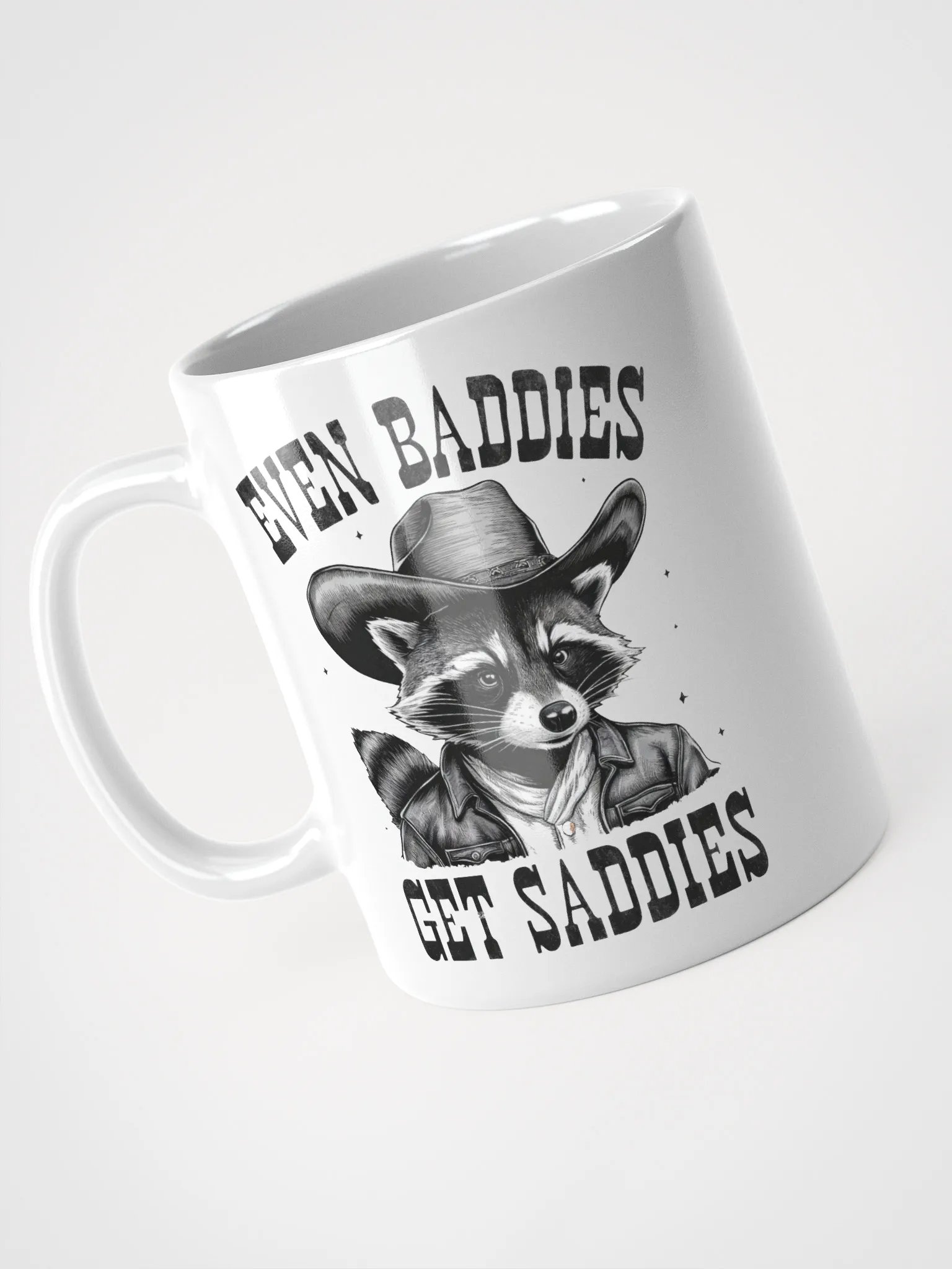 Even Baddies Get Saddies Raccoon Mug product image (8)