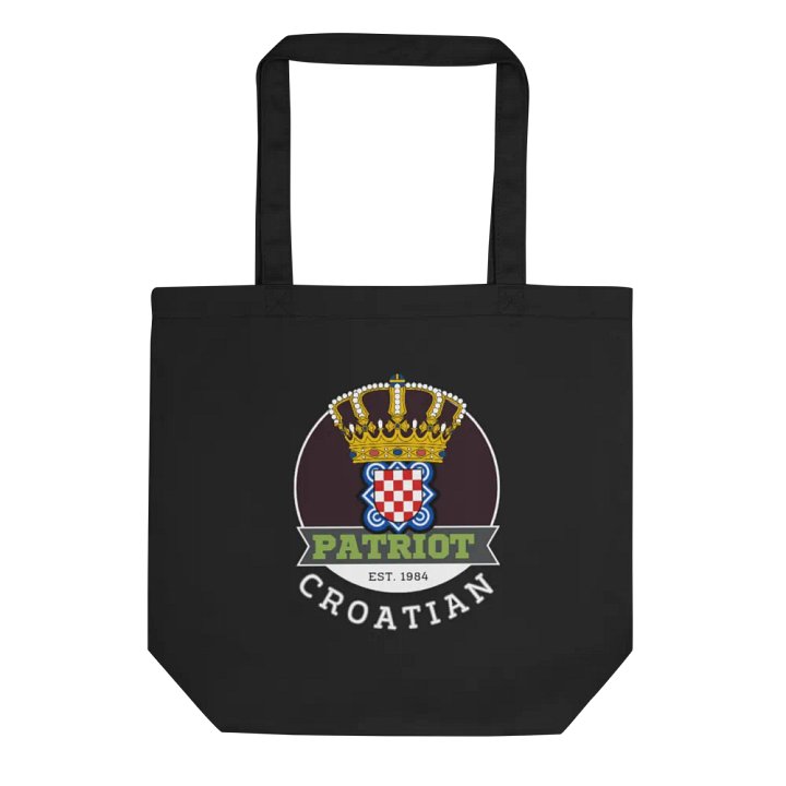 Croatian Patriot Eco Tote Bag product image (1)