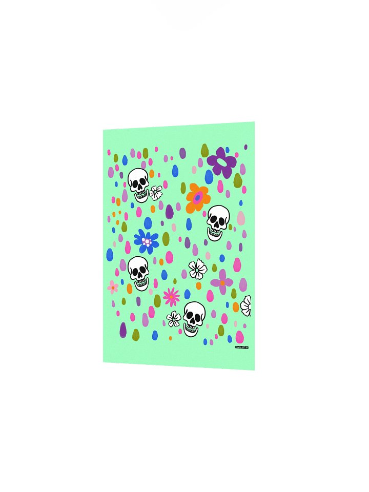 Skull Garden Print - Mint Green product image (5)