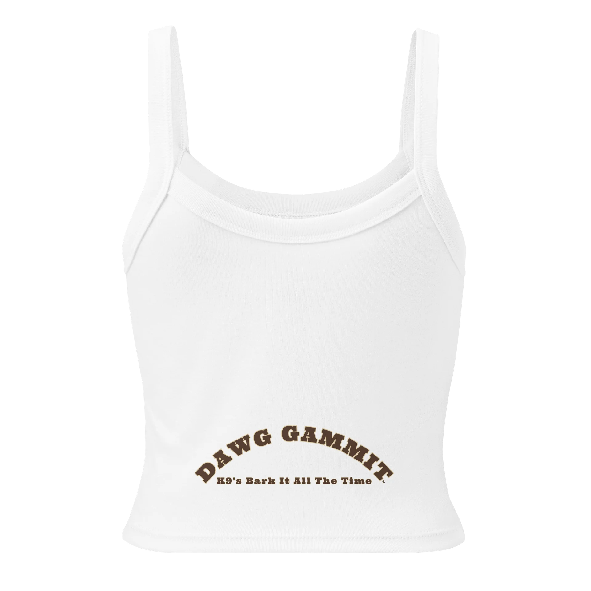 DAWG GAMMIT™ Shih-Tzu Micro Rib Racer Tank Top product image (2)