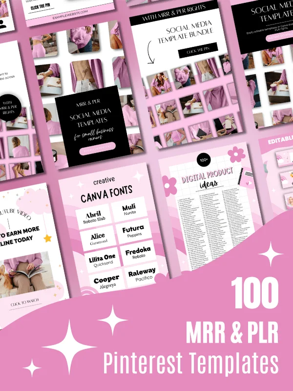 MRR/PLR Pinterest Templates for Digitals product image (1)