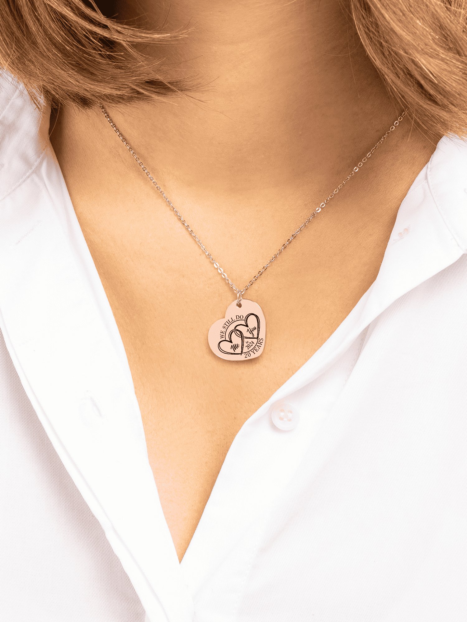 We Still 'I DO' 20 Years Later Anniversary Necklace product image (5)