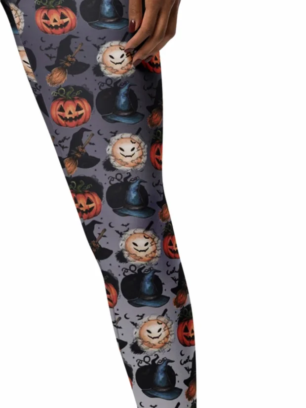 Spooky Elegance-Halloween edition-yoga leggings product image (8)