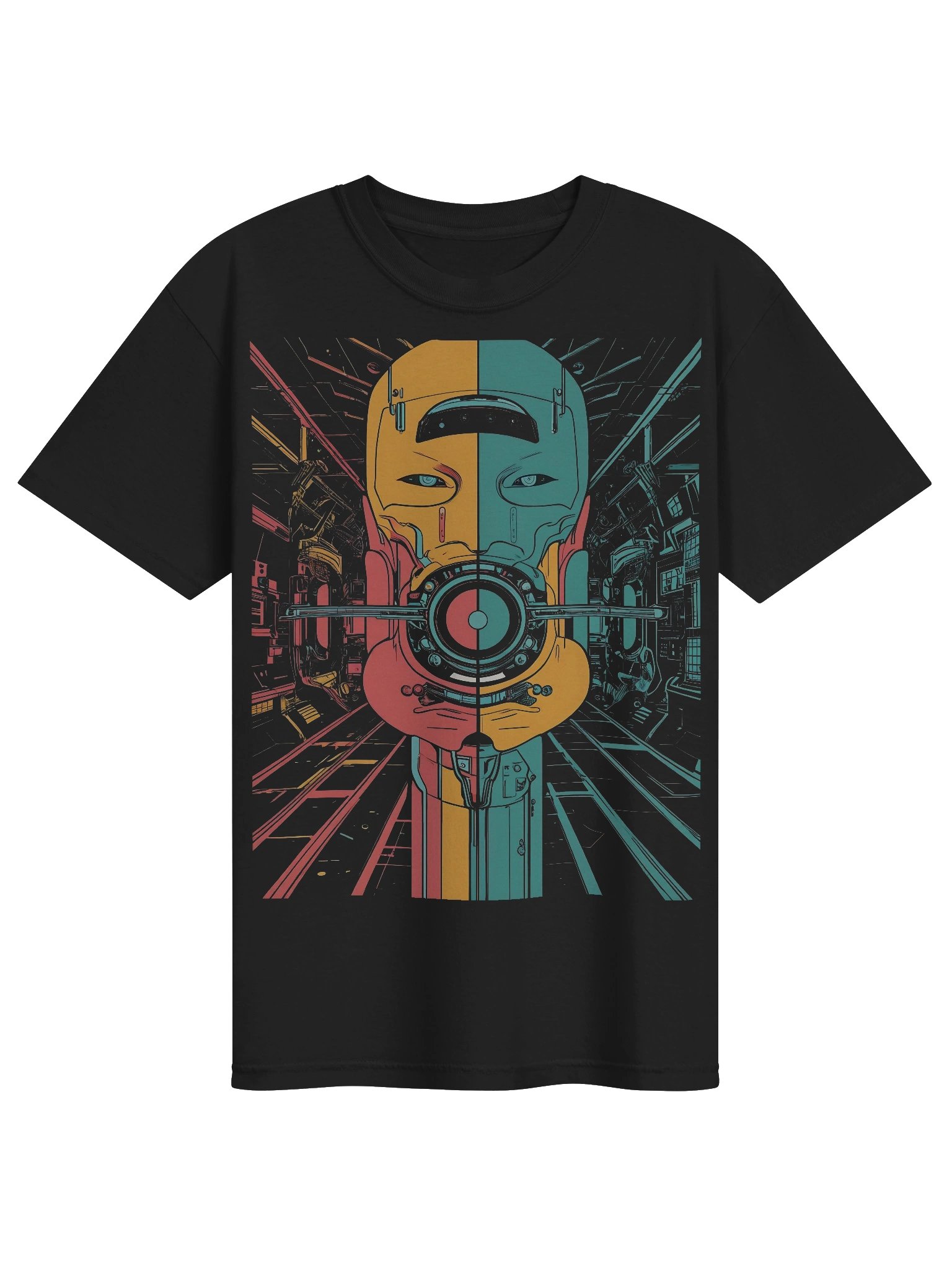 Retro Cybernetic Drifter Heavyweight T-Shirt product image (1)