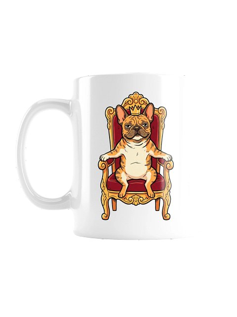 French Bulldog on the Throne Mug
