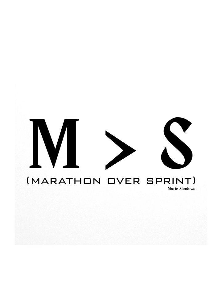 M>S - marathon over sprint sticker by Marie Shadows product image (3)