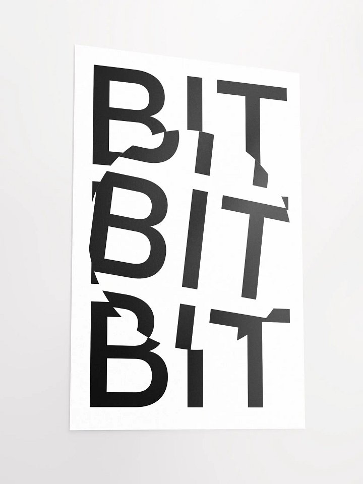 Bit Coin Poster (white) product image (2)
