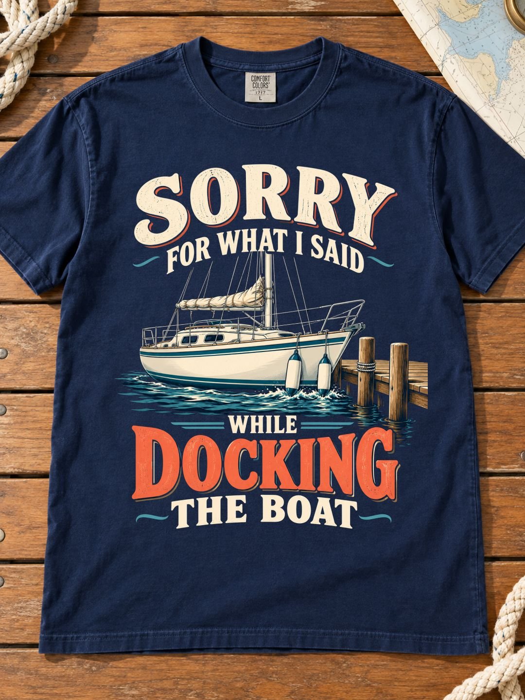 Sorry for What I Said While Docking the Boat Tee product image (1)