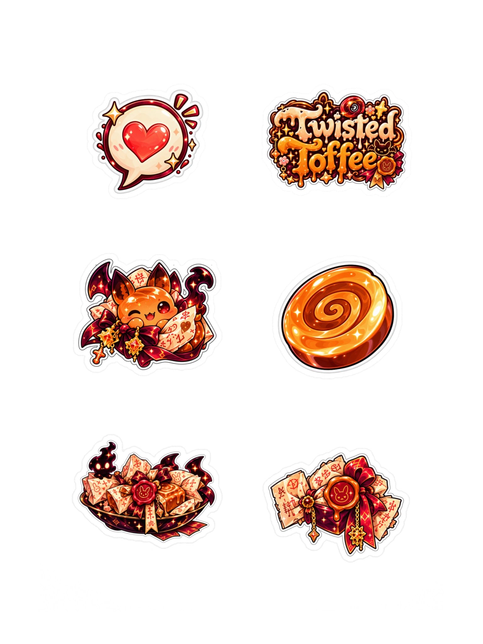 The AFK Cafe™ Twisted Toffee | 6-Piece Sticker Pack Vol. 1 product image (3)