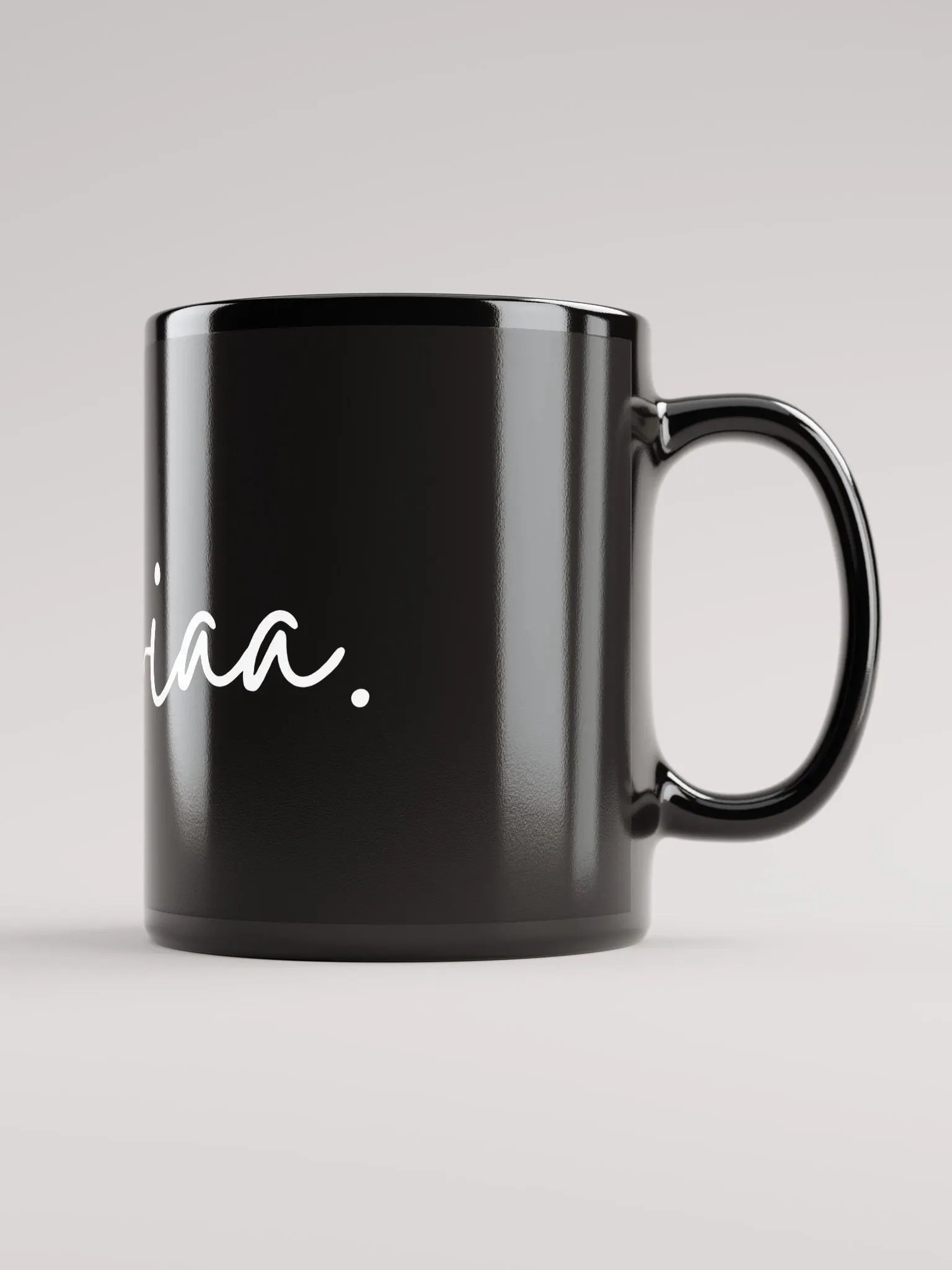 Black Glossy Mug product image (2)