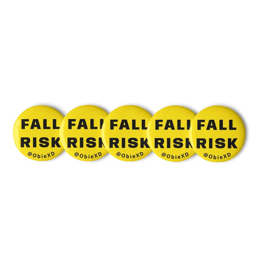 FALL RISK - Pins (Pack of 5) product image (6)